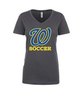 Will C Wood HS Girls Soccer Custom 1 - Womens Vneck