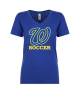 Will C Wood HS Girls Soccer Custom 1 - Womens Vneck