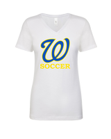 Will C Wood HS Girls Soccer Custom 1 - Womens Vneck