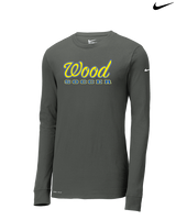 Will C Wood HS Girls Soccer Custom 2 - Mens Nike Longsleeve
