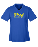 Will C Wood HS Girls Soccer Custom 2 - Womens Performance Shirt