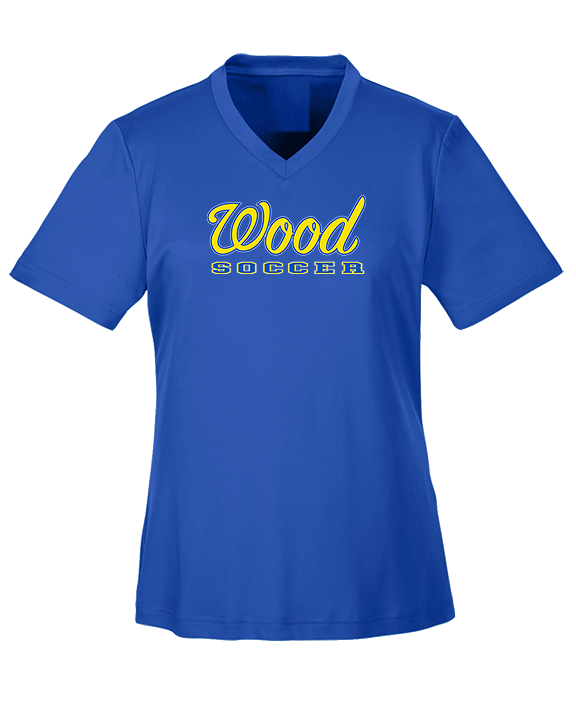 Will C Wood HS Girls Soccer Custom 2 - Womens Performance Shirt