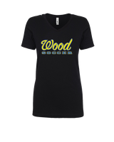 Will C Wood HS Girls Soccer Custom 2 - Womens Vneck