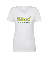 Will C Wood HS Girls Soccer Custom 2 - Womens Vneck