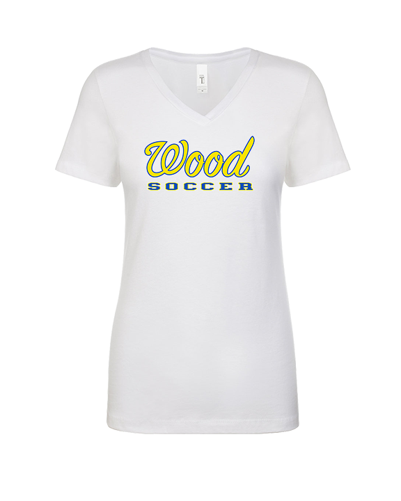 Will C Wood HS Girls Soccer Custom 2 - Womens Vneck