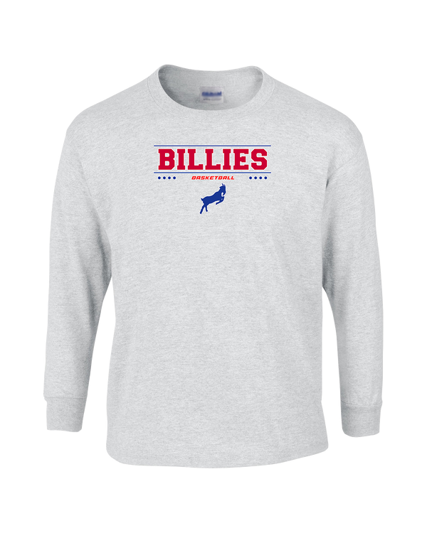 Williamsville South HS Boys Basketball Border - Mens Basic Cotton Long Sleeve