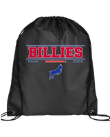 Williamsville South HS Boys Basketball Border - Drawstring Bag