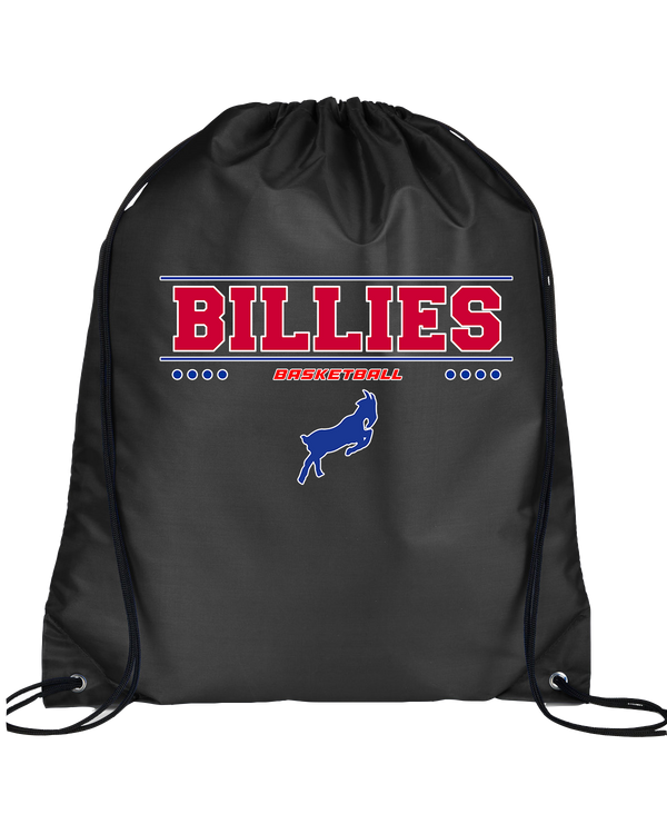 Williamsville South HS Boys Basketball Border - Drawstring Bag