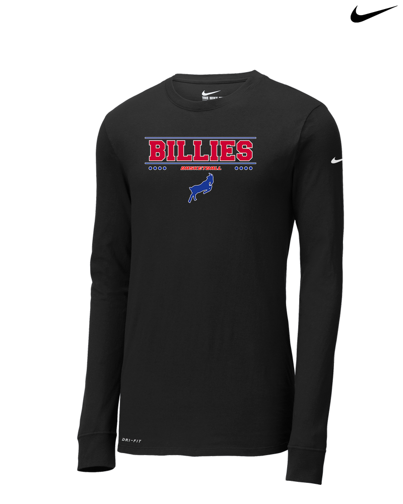 Williamsville South HS Boys Basketball Border - Nike Dri-Fit Poly Long Sleeve