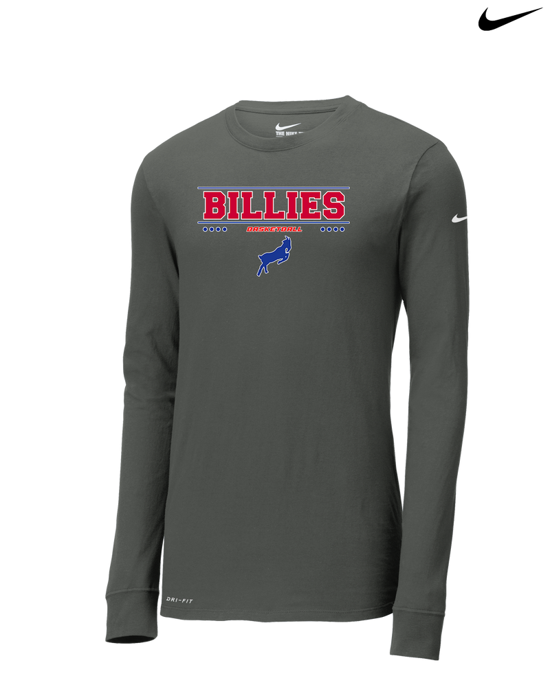 Williamsville South HS Boys Basketball Border - Nike Dri-Fit Poly Long Sleeve