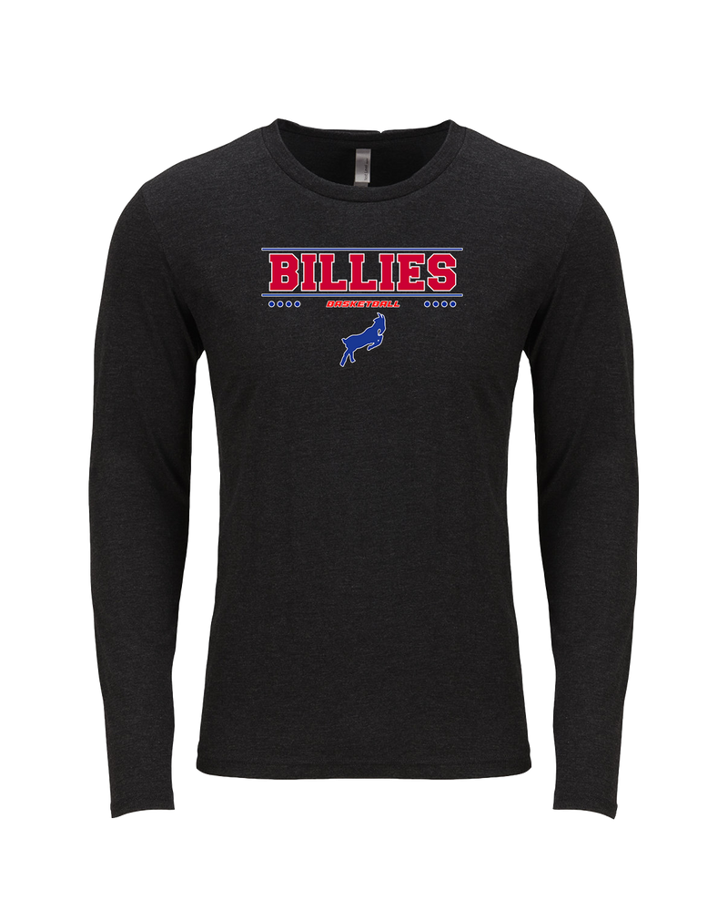 Williamsville South HS Boys Basketball Border - Tri Blend Long Sleeve