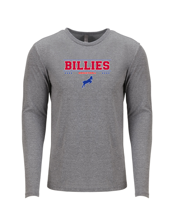 Williamsville South HS Boys Basketball Border - Tri Blend Long Sleeve