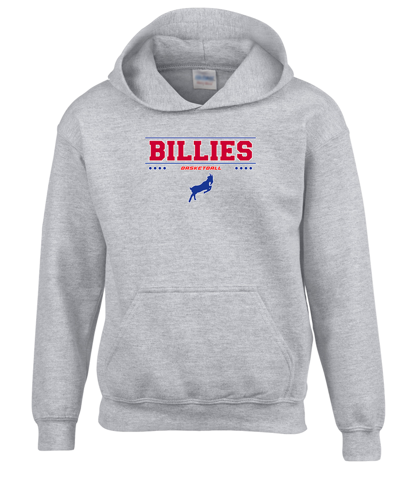 Williamsville South HS Boys Basketball Border - Cotton Hoodie