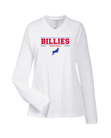 Williamsville South HS Boys Basketball Border - Womens Performance Long Sleeve