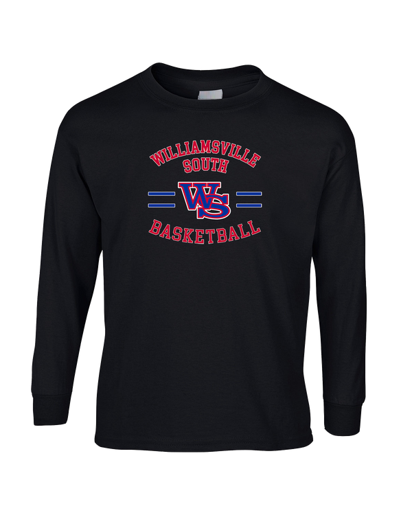 Williamsville South HS Boys Basketball Curve - Mens Basic Cotton Long Sleeve