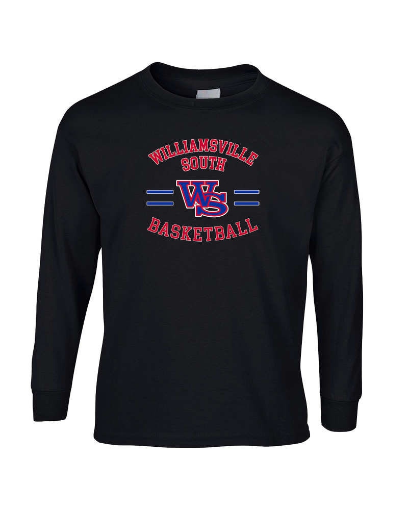Williamsville South HS Boys Basketball Curve - Mens Basic Cotton Long Sleeve