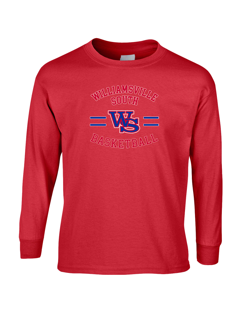 Williamsville South HS Boys Basketball Curve - Mens Basic Cotton Long Sleeve