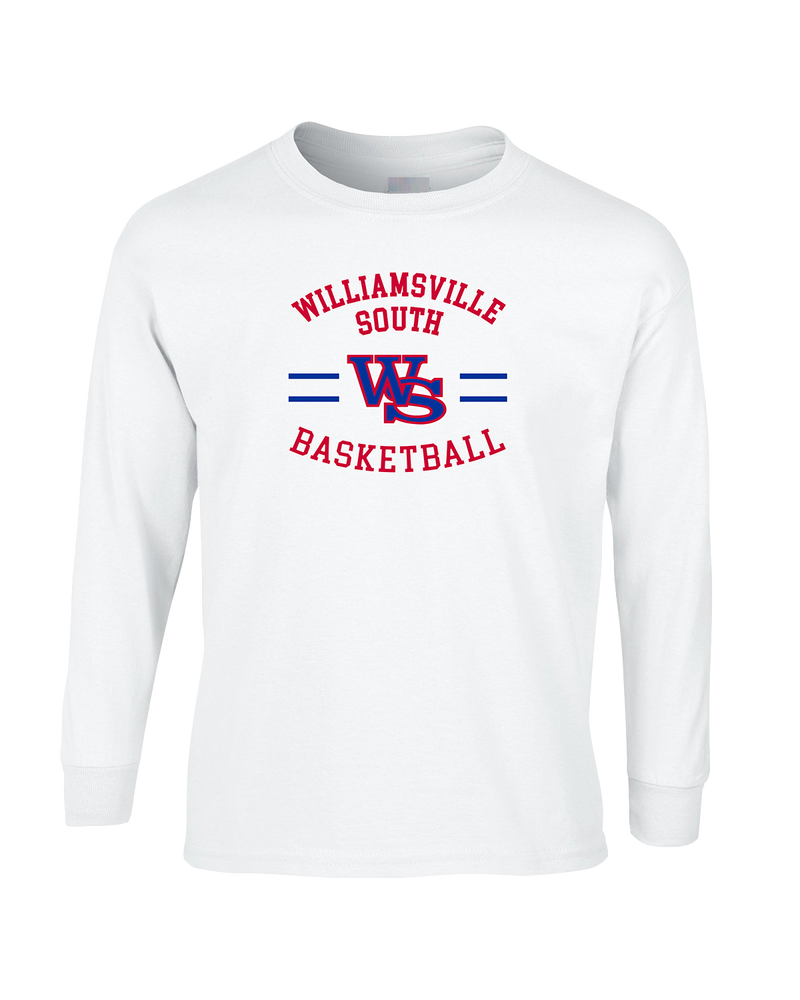 Williamsville South HS Boys Basketball Curve - Mens Basic Cotton Long Sleeve