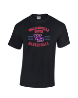 Williamsville South HS Boys Basketball Curve - Cotton T-Shirt