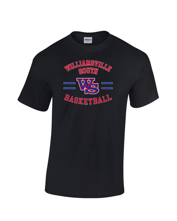Williamsville South HS Boys Basketball Curve - Cotton T-Shirt