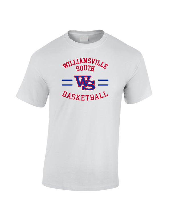 Williamsville South HS Boys Basketball Curve - Cotton T-Shirt