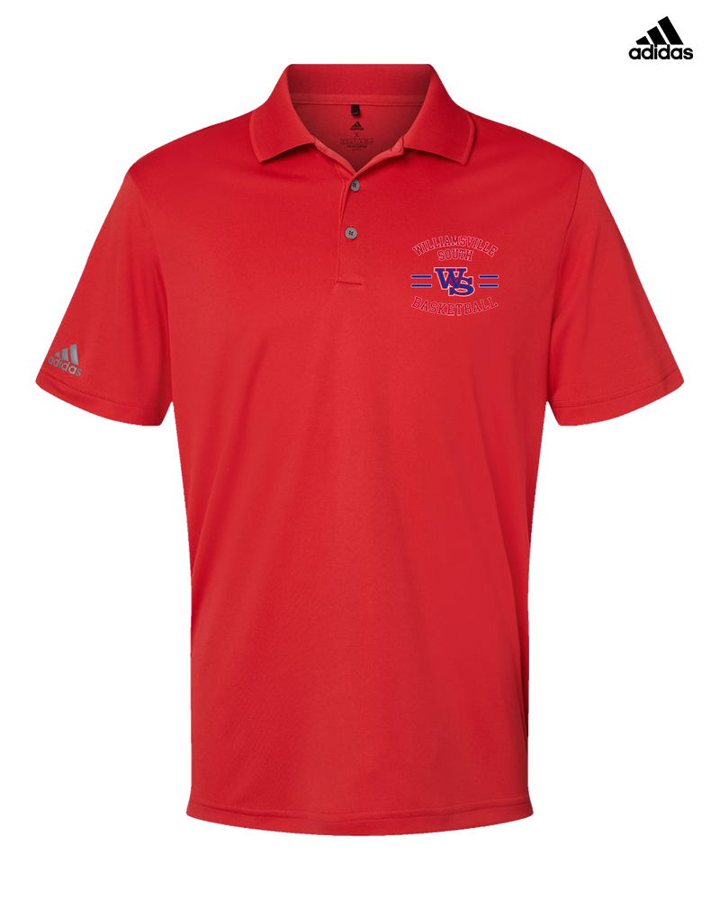 Williamsville South HS Boys Basketball Curve - Adidas Men's Performance Polo