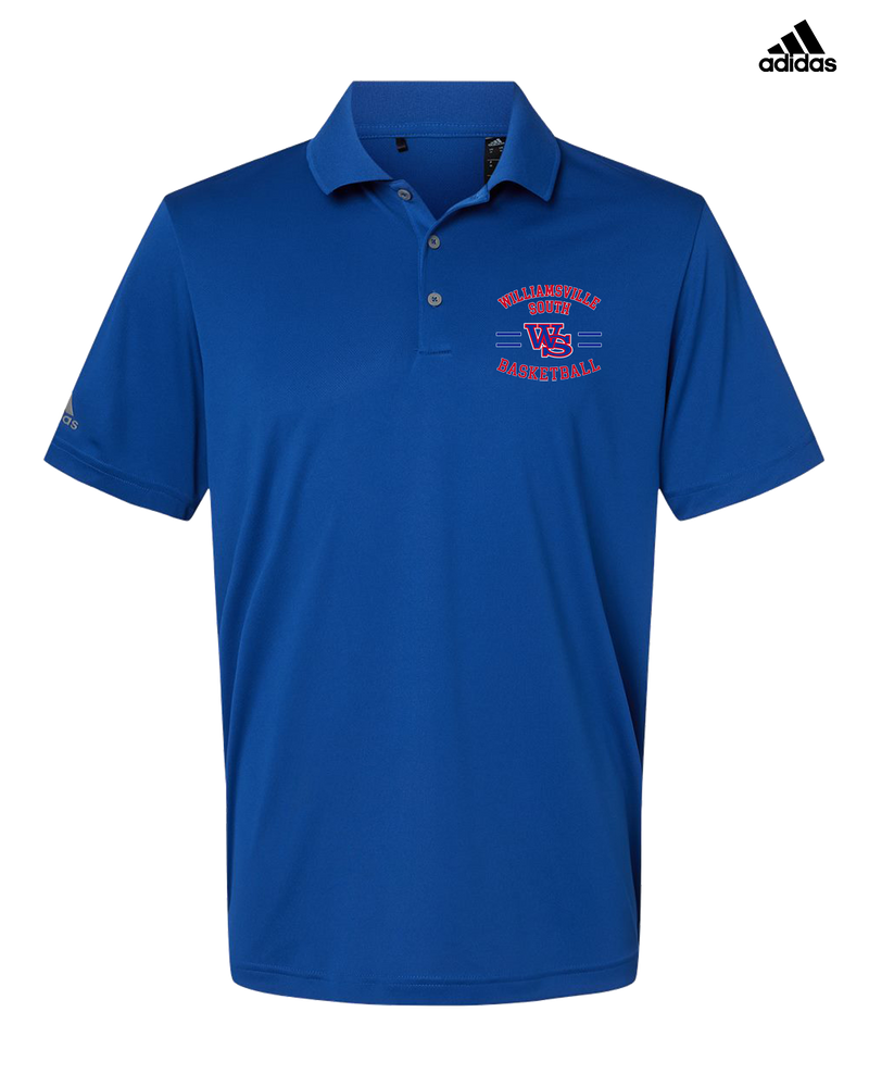 Williamsville South HS Boys Basketball Curve - Adidas Men's Performance Polo
