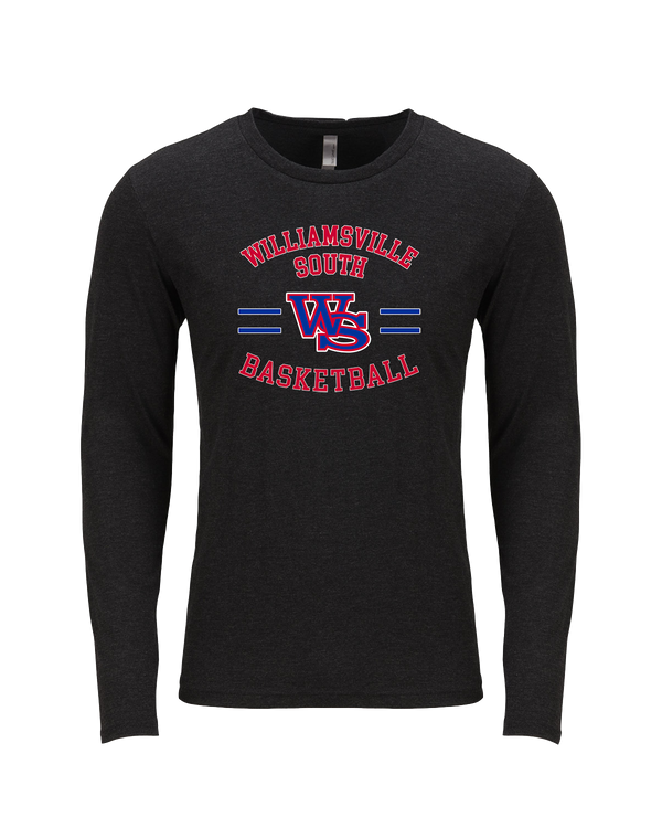 Williamsville South HS Boys Basketball Curve - Tri Blend Long Sleeve