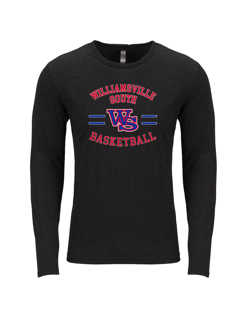 Williamsville South HS Boys Basketball Curve - Tri Blend Long Sleeve