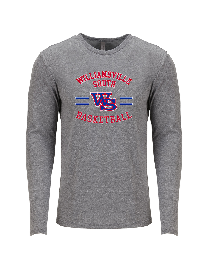 Williamsville South HS Boys Basketball Curve - Tri Blend Long Sleeve