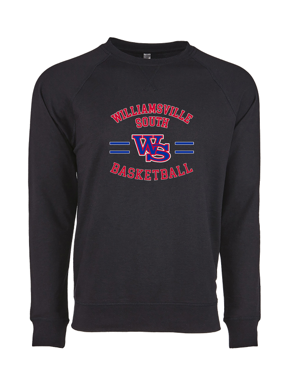 Williamsville South HS Boys Basketball Curve - Crewneck Sweatshirt