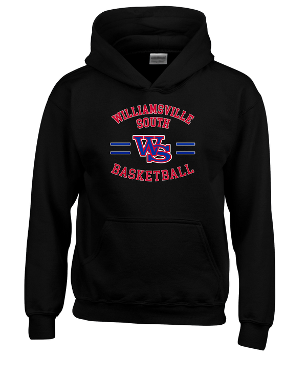 Williamsville South HS Boys Basketball Curve - Cotton Hoodie