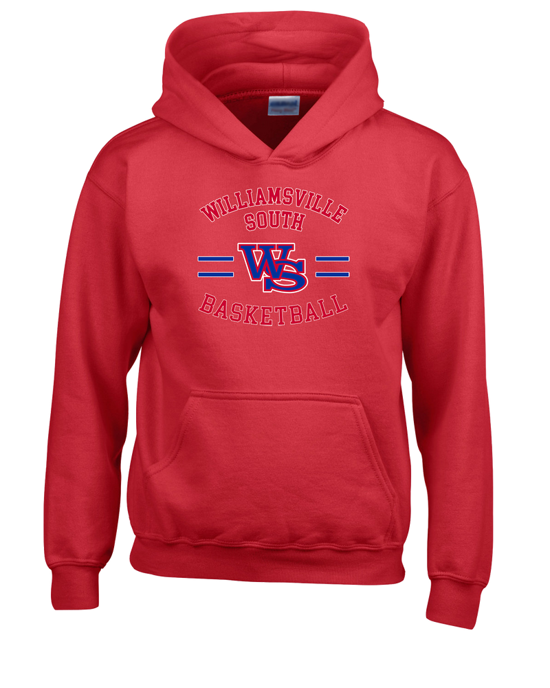 Williamsville South HS Boys Basketball Curve - Cotton Hoodie