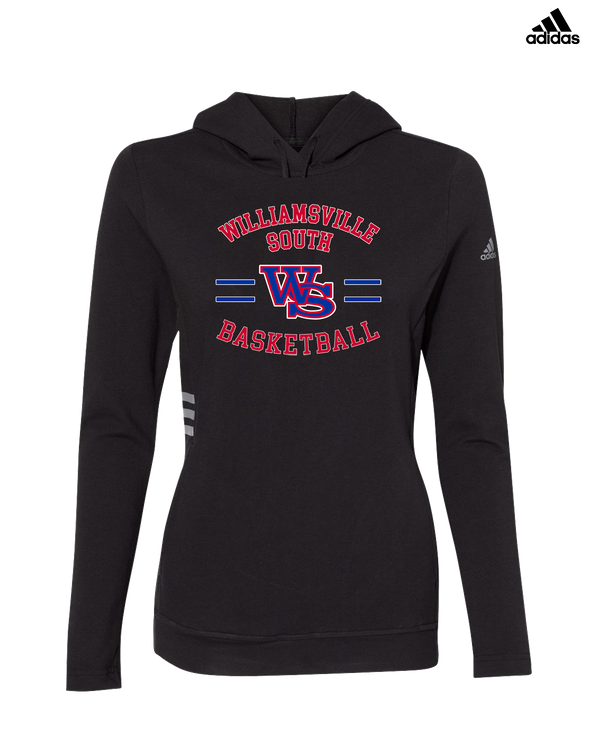 Williamsville South HS Boys Basketball Curve - Adidas Women's Lightweight Hooded Sweatshirt