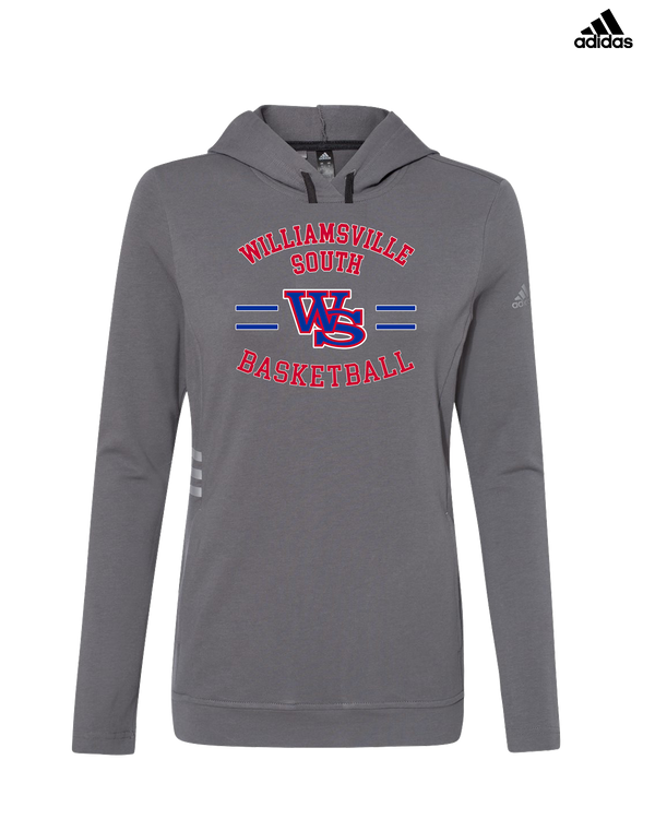 Williamsville South HS Boys Basketball Curve - Adidas Women's Lightweight Hooded Sweatshirt