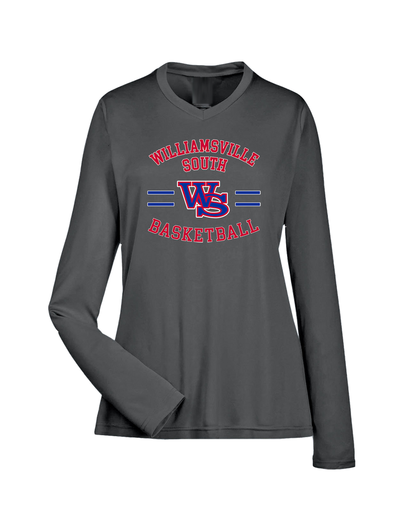 Williamsville South HS Boys Basketball Curve - Womens Performance Long Sleeve