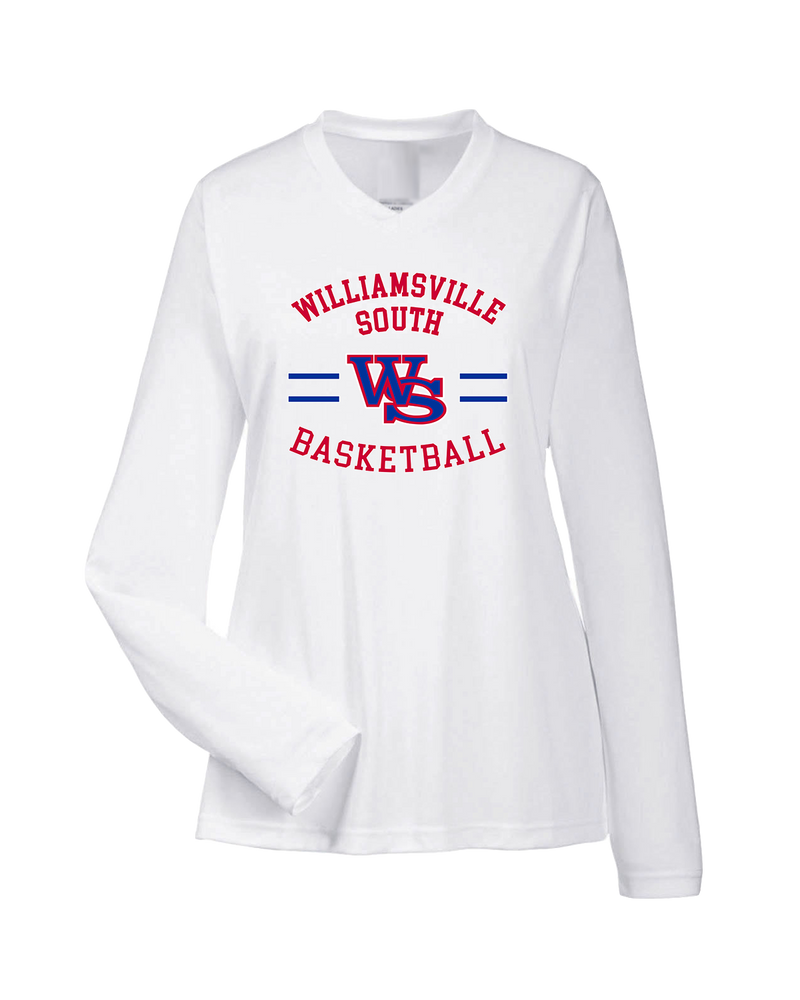 Williamsville South HS Boys Basketball Curve - Womens Performance Long Sleeve