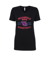 Williamsville South HS Boys Basketball Curve - Womens V-Neck