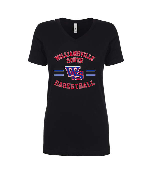 Williamsville South HS Boys Basketball Curve - Womens V-Neck