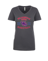 Williamsville South HS Boys Basketball Curve - Womens V-Neck