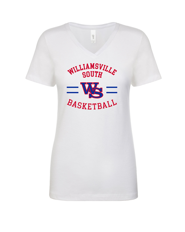 Williamsville South HS Boys Basketball Curve - Womens V-Neck