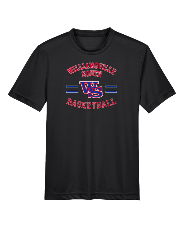 Williamsville South HS Boys Basketball Curve - Youth Performance T-Shirt