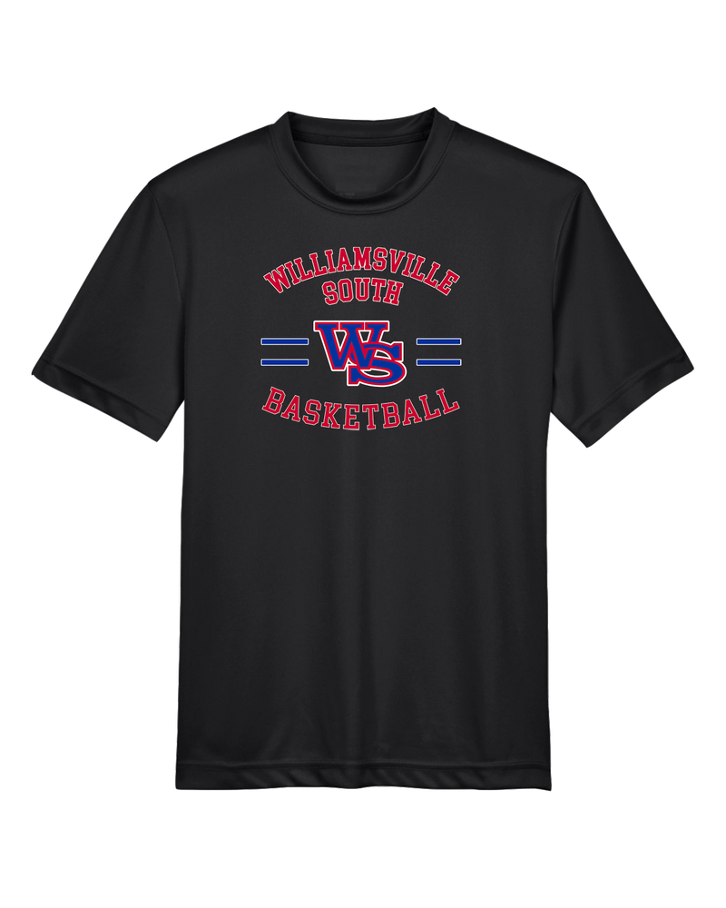 Williamsville South HS Boys Basketball Curve - Youth Performance T-Shirt