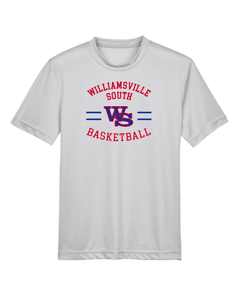 Williamsville South HS Boys Basketball Curve - Youth Performance T-Shirt