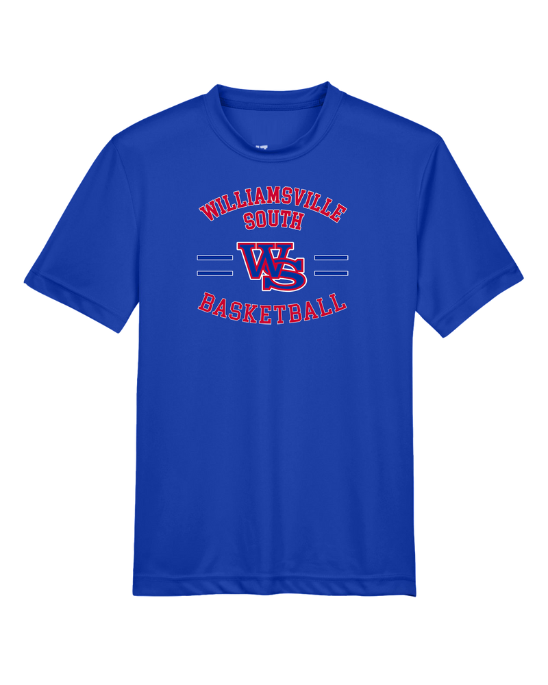 Williamsville South HS Boys Basketball Curve - Youth Performance T-Shirt