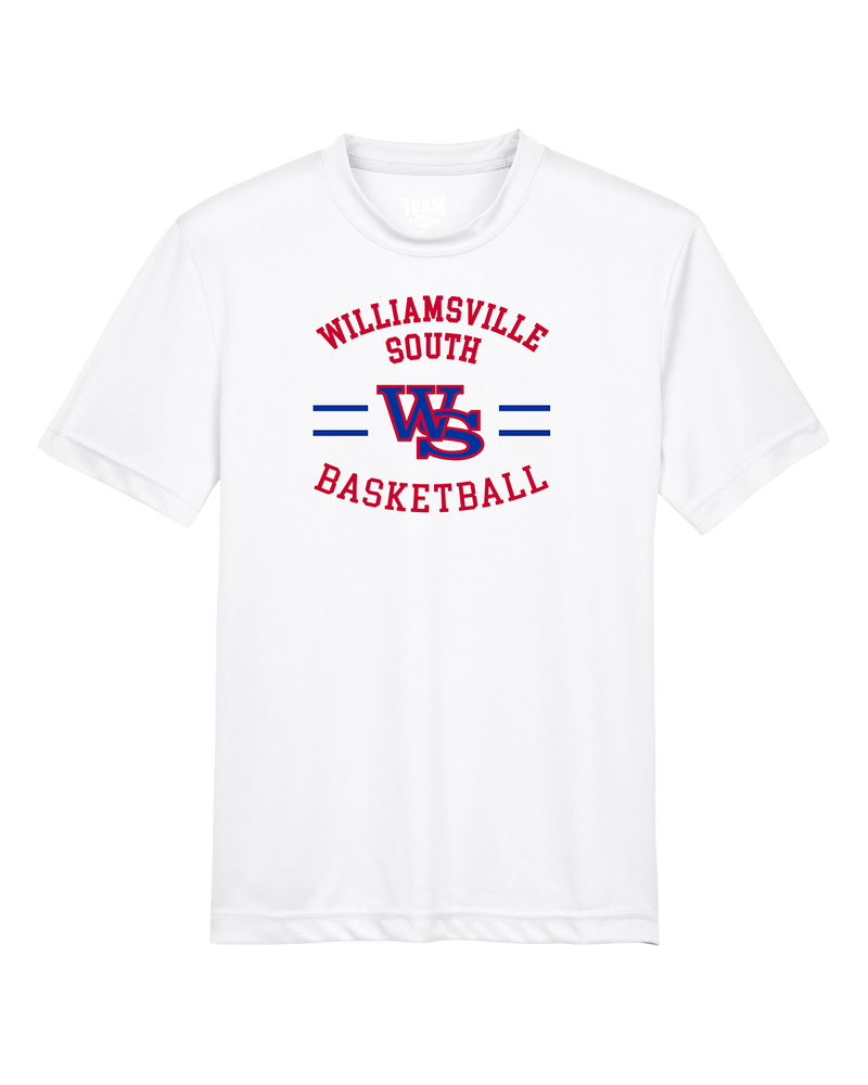 Williamsville South HS Boys Basketball Curve - Youth Performance T-Shirt