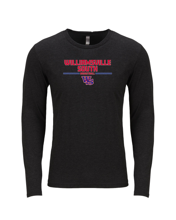 Williamsville South HS Boys Basketball Keen - Tri Blend Long Sleeve