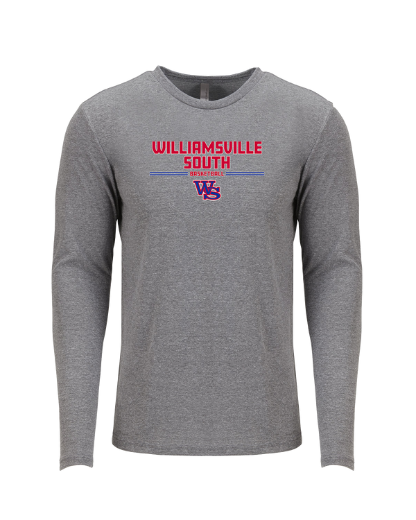 Williamsville South HS Boys Basketball Keen - Tri Blend Long Sleeve