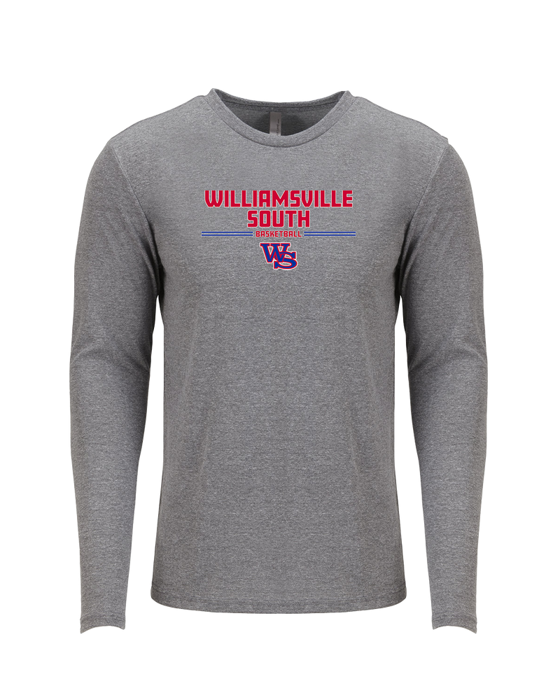 Williamsville South HS Boys Basketball Keen - Tri Blend Long Sleeve