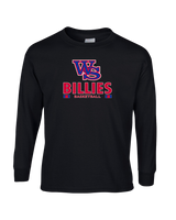 Williamsville South HS Boys Basketball Stacked - Mens Basic Cotton Long Sleeve